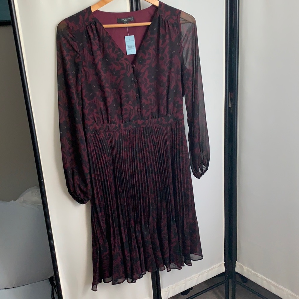 Ann Taylor Dress, NWT, Sheer Sleeves, Size 6P